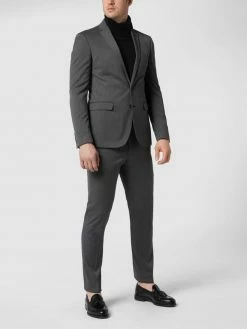 Angebote ? Montego 2-Knopf-Sakko Mit Fallendem Revers - Anthrazit ?