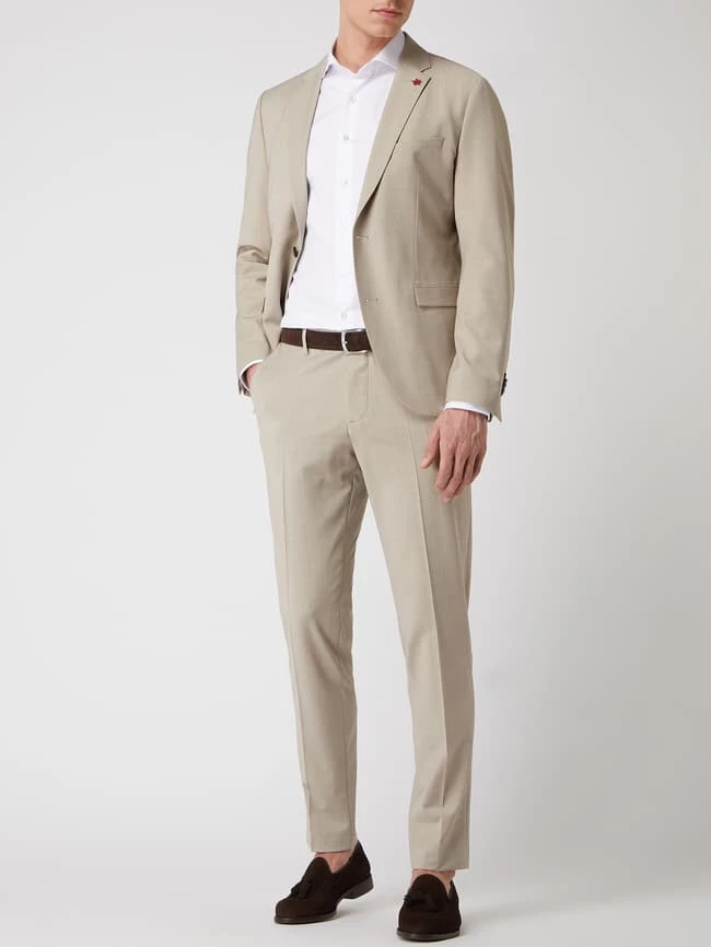 Brandneu ? Cinque Regular Fit Anzughose Mit Schurwoll-Anteil Modell 'Cimonopoli' - Sand ?