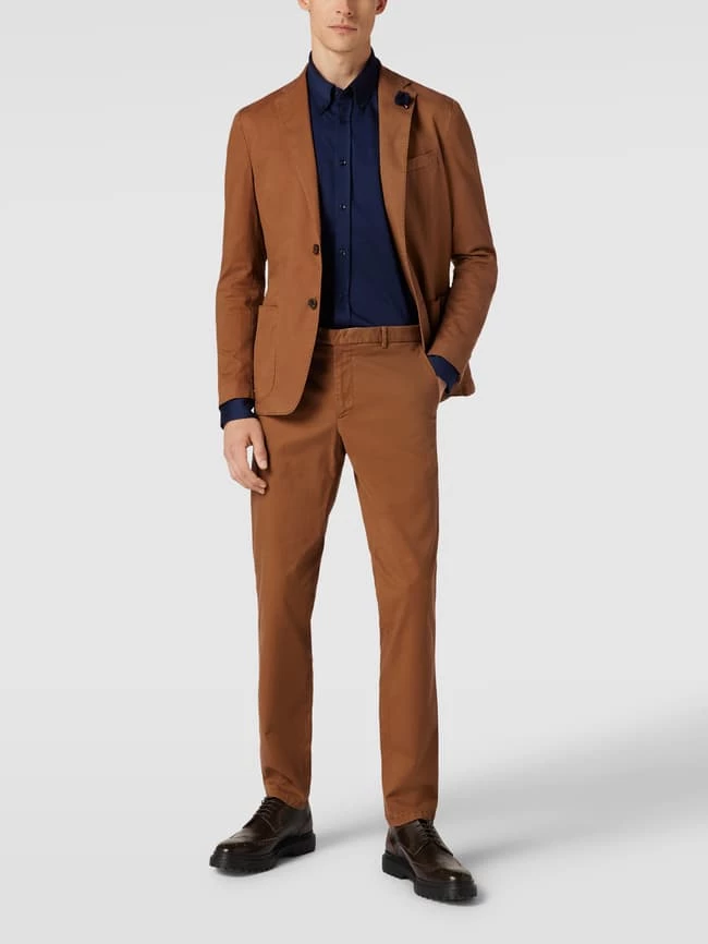 Neu ? Tommy Hilfiger Anzug Mit Strukturmuster Modell 'Garment' - Camel ⌛