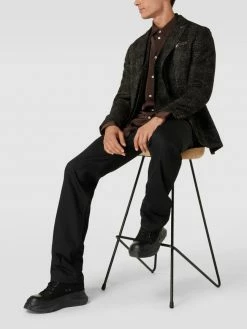 Blitzangebot ? CG - Club Of Gents 2-Knopf-Sakko In Strick-Optik Modell 'Carter' - Dunkelgrau ?